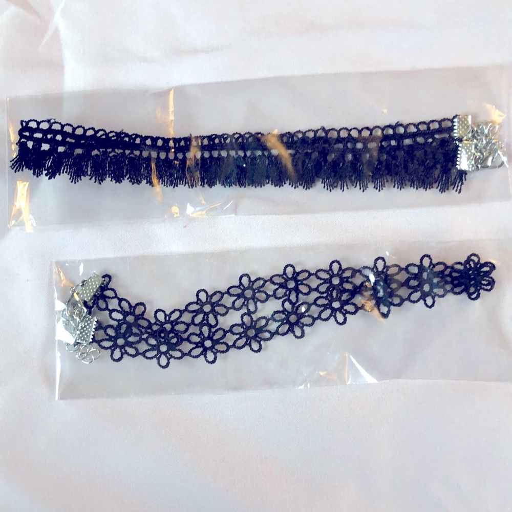 Black Lace Choker Set | NWT
